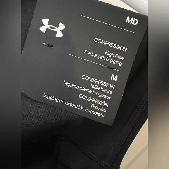 Under Armour Women's Black Compression Leggings - Picture 5 of 11